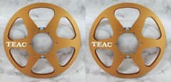 One Pair 10.5 » silvery TEAC Tape reel High Quality Aluminum Take Up Reel