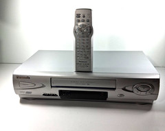 Panasonic PV-V4623S Blue Line 4-Head VHS VCR Omnivision W/Remote Heads Cleaned