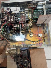Akai M-9 reel to reel two mono amplifiers with power supply for parts