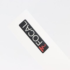 Focal Sound waterproof logo badge Sticker Decal 43mm(1.7&Prime;)X11mm(0.43&Prime;)