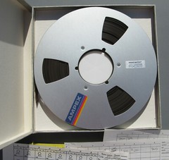 Ampex 456-273111 Grand Master Studio Mastering Audio Tape 1/2” x2500&prime; Metal Used