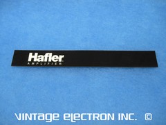 NOS HAFLER « Hafler Amplifier » Front Panel Self-Adhesive Logo Strip: ($13.95/ea)