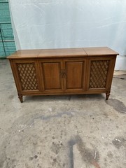 Mid-Century Fisher Stereo Radio Console w/Garrard Turntable