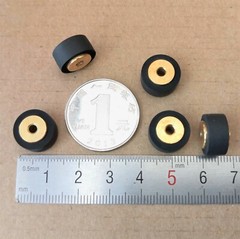 2pcs 13*8*6*2.5mm Radio Roller Bronze Hub Pinch Roller Pulley for Akai GXC-730D
