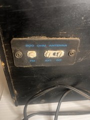 1960&rsquo;s SYLVANIA RM-300R AM/FM radio w/wood & metal case -Works & sounds good!