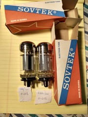 2 Matched SOVTEK 5881/ 6L6WGC Audio Tubes RUSSIA 1990&rsquo;s – NOS