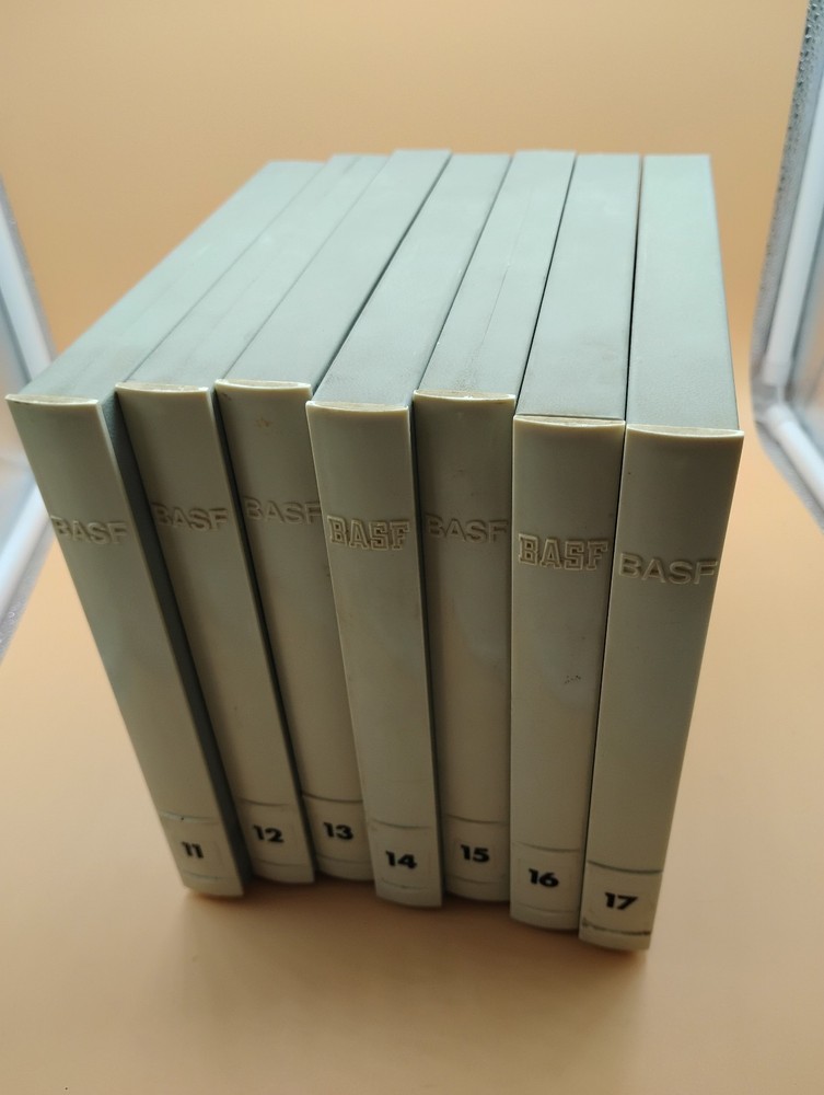 Lot 7 SEVEN Vtg Used BASF Reel to Reel Tapes 7&Prime; with Hard Cases Made in Germany