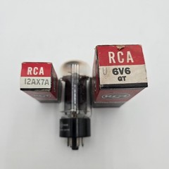 VTG NOS RCA GE HP Guitar Amp Tube Kit – 12AX7A 6V6GT 6L6GB Audio Trio Fender
