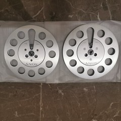 One pair silvery TAPE REEL Sony 7&Prime; inch Light Metal Aluminum Take Up Reel