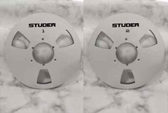One Pair Silver Aluminum STUDER 10.5 » tape reel for A80 A810 A820 tape recorder