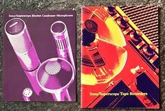 SONY SUPERSCOPE TAPE RECORDERS and Electric Microphones Lot of 2 SALES CATALOGS