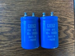 2 New 18000 uf 80v Capacitors Hafler DH-200 DH-220 Main Filter 2&Prime; 51mm