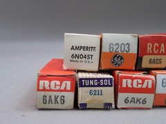Lot of 11 Vacuum Tubes Miniature Delay Relay 6203 6AK6 6AG5 CK6418 6N045T 6211