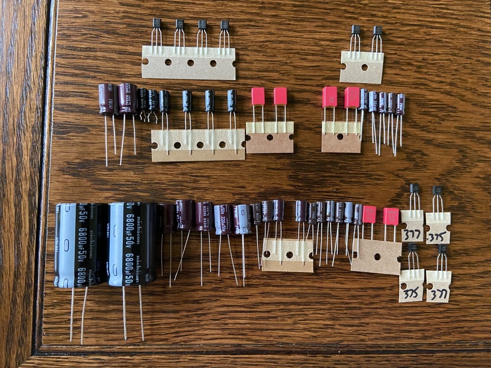 Kenwood KA-3500 COMPLETE Rebuild Kit High-Quality Amplifier Recap w/ Transistors