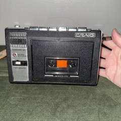 Vintage CRAIG Corporation 2629 Compact Portable Cassette Recorder W/ Case