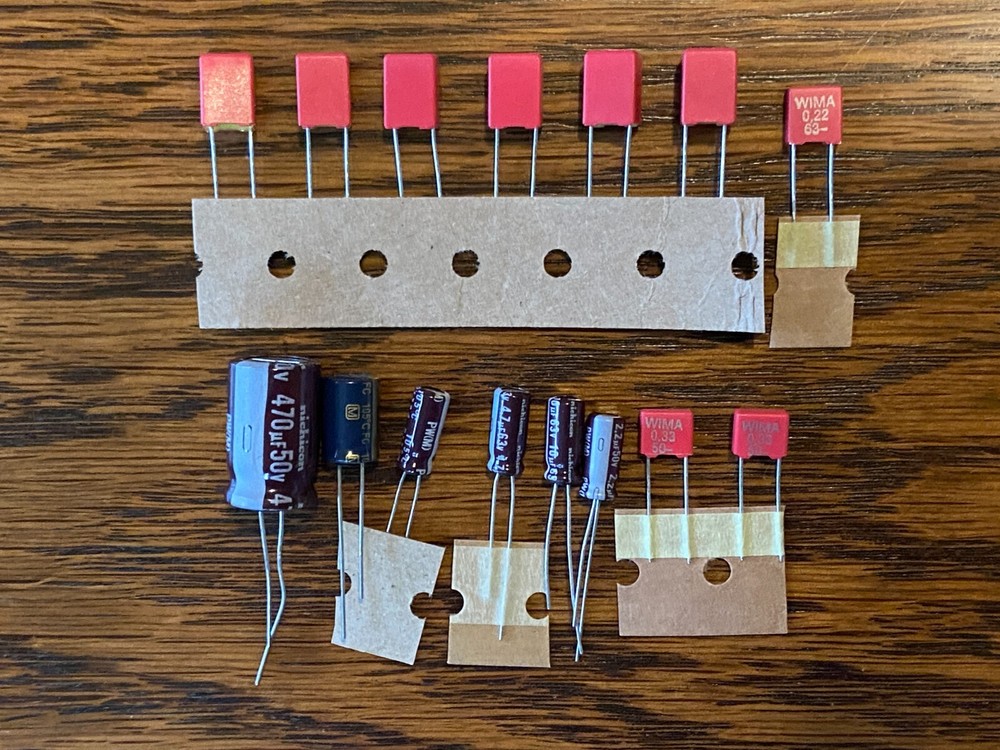 Technics SL-D1 SL-D2 SL-D3 K Speed Repair Kit Capacitors Turntable Recap Set