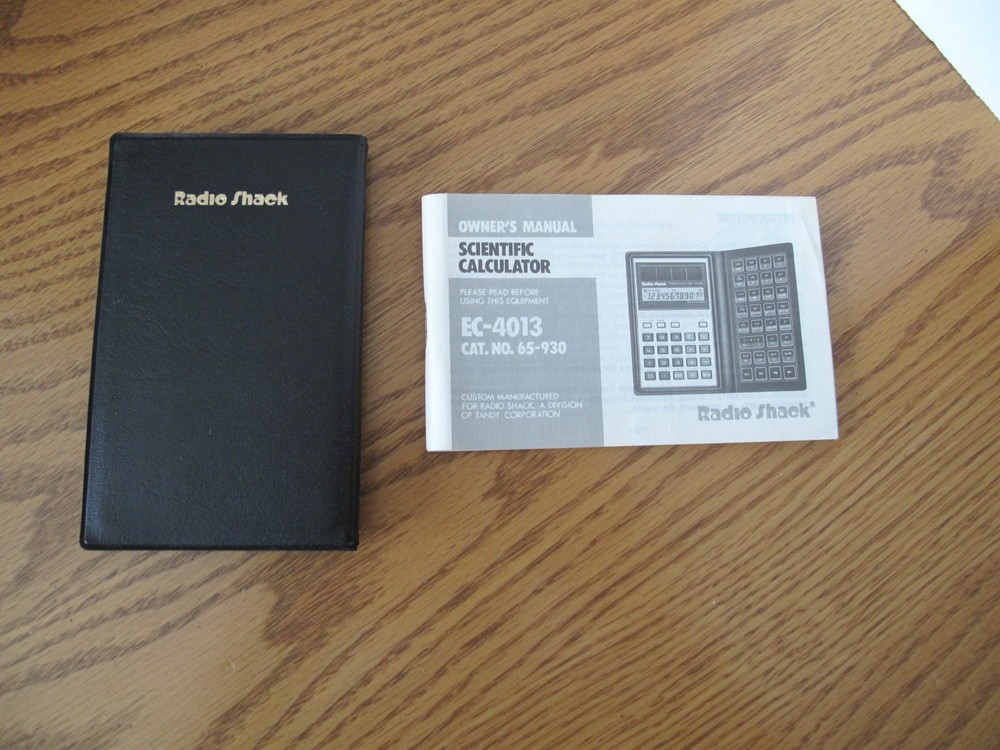 Radio Shack Vintage Solar Calculator EC-4013 w/Manual Tested Works