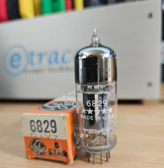 6829 GENERAL ELECTRIC 5-STAR AUDIO TUBE 12AT7 NOS NIB (1959) *eTracer* #12B17