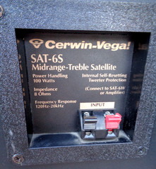 CERWIN VEGA SAT-6S 100W 8OHM SHELF SPEAKERS MADE IN USA TESTED WORKING