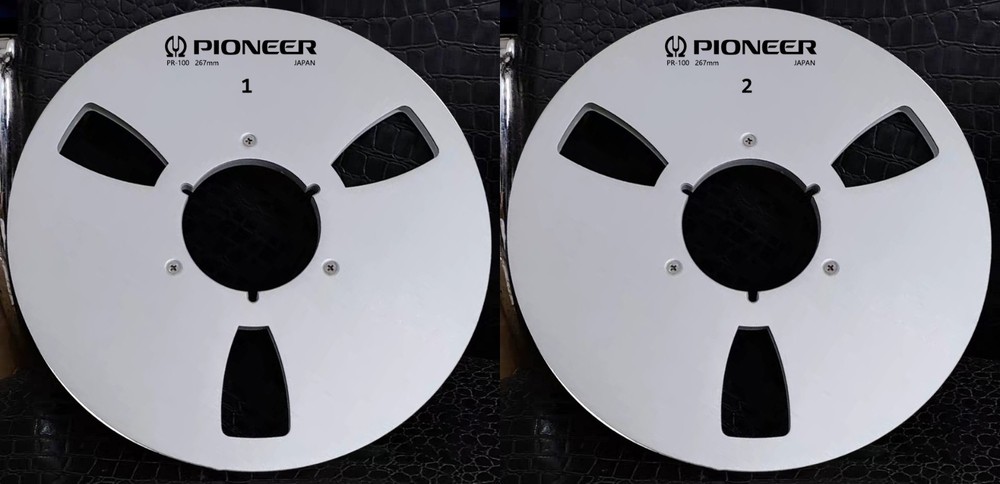 One Pair 10.5 » silver Pioneer Tape reel High Quality Aluminum Take Up Reel