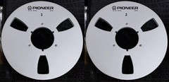One Pair 10.5 » silver Pioneer Tape reel High Quality Aluminum Take Up Reel