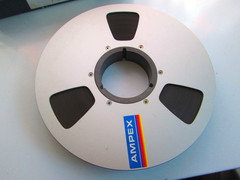 AMPEX* 10.5&Prime; x 1.0&Prime; Metal Reel to Reel Classic 3 Window Silver 6 screws 1inch