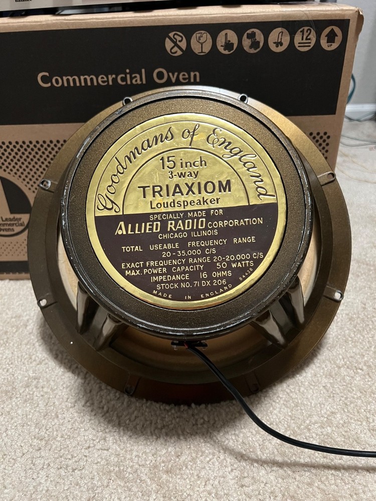Goodmans 15&Prime;Triaxiom Made in England… ( 1 ) Single