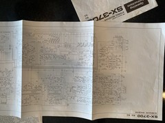 Vintage Pioneer SX-3700 Stereo Receiver Documents – Original