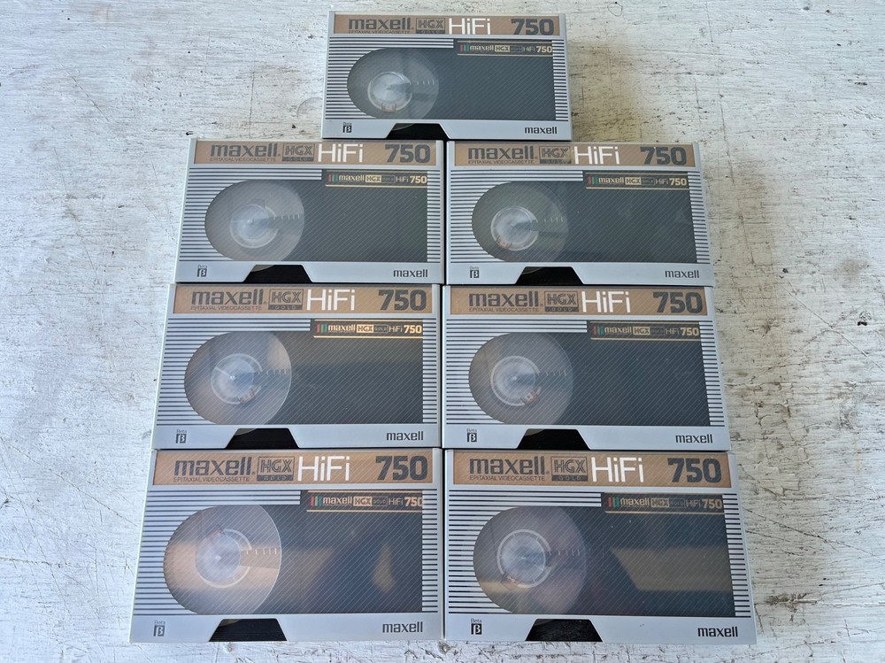 Seven Maxell L-750 Hi-Fi Tapes Used Tested And Working