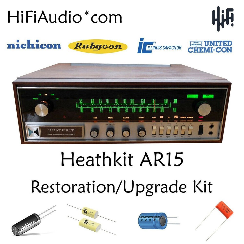 Heathkit AR15 receiver restoration kit service recap capacitor fix rebuild