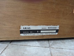 AKAI 4000DS WOOD CASE + PARTS