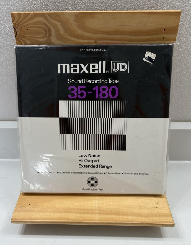 Maxell UD35-180 Sound Recording Tape Sealed New Old Stock Low Noise High Output