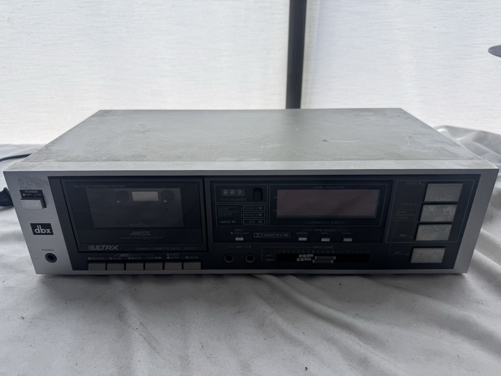 Vintage 80&rsquo;s SANYO ULTRX DBX Stereo Cassette Deck Model RD C21 RARE Tested Works