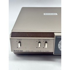 Technicolor Model 5112 Color TV Tuner Vintage Made in Japan Champagne Bronze