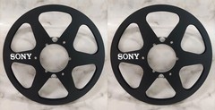 One Pair 10.5 » silvery Sony Tape reel High Quality Aluminum Take Up Reel