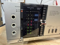 JVC KD-V44J Cassette Deck Silver Vintage W/Box & Manual, Clean! Working!