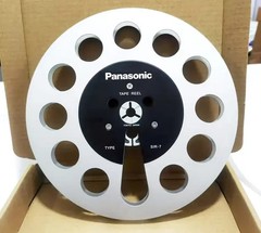 One pair silvery TAPE REEL Panasonic 7&Prime; inch Light Metal Aluminum Take Up Reel