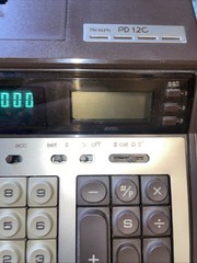 Sears VTG Japan Made PD12 C Square Root Paper Printing 12# Desktop Calculator