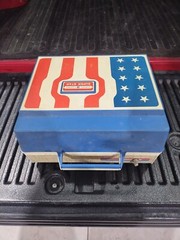 Vintage General Electric Super Star Record Player Solid State American Flag