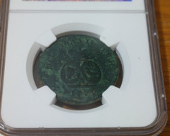 1772 Para -3 Deneg Coin Moldova and Wallachia Catherine II (Russia) VALAK валак