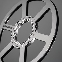 Studevox 10.5&Prime; Edge Polished Silver Aluminium Tape Reel For Reel Tape Recorders