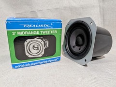Realistic sold by radio shack 3 inch Hi Fi Audio mid-range tweeter model 40-1289