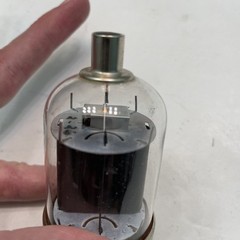 WESTINGHOUSE 6146B 8298 Metal Base Black Plate Vacuum Tube Untested