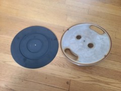 Vintage Pioneer PL-115D Turntable Platter with Rubber