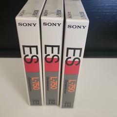 3x SONY ES L-750 Beta Tapes – Brand New Sealed – Free Shipping