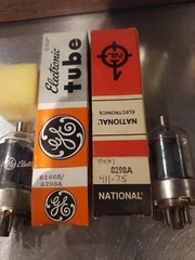 Two New 9298A/ 6146B GE National Electronic Tubes NOS- UNTESTED-AS-IS