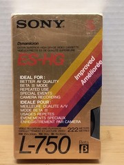 Sony ES-HG L-750 Beta Dynamicron Video Cassette Tape Factory Sealed New