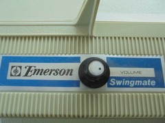 Vintage Emerson A-25A Swingmate Portable Record Player Works great..READ