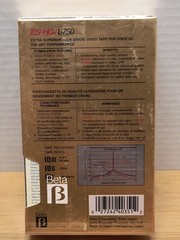 Sony ES-HG L-750 Beta Dynamicron Video Cassette Tape Factory Sealed New