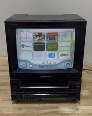 Emerson VCT120 10&Prime; TV-VCR Combo VHS Player Fully Tested – VCR Works!